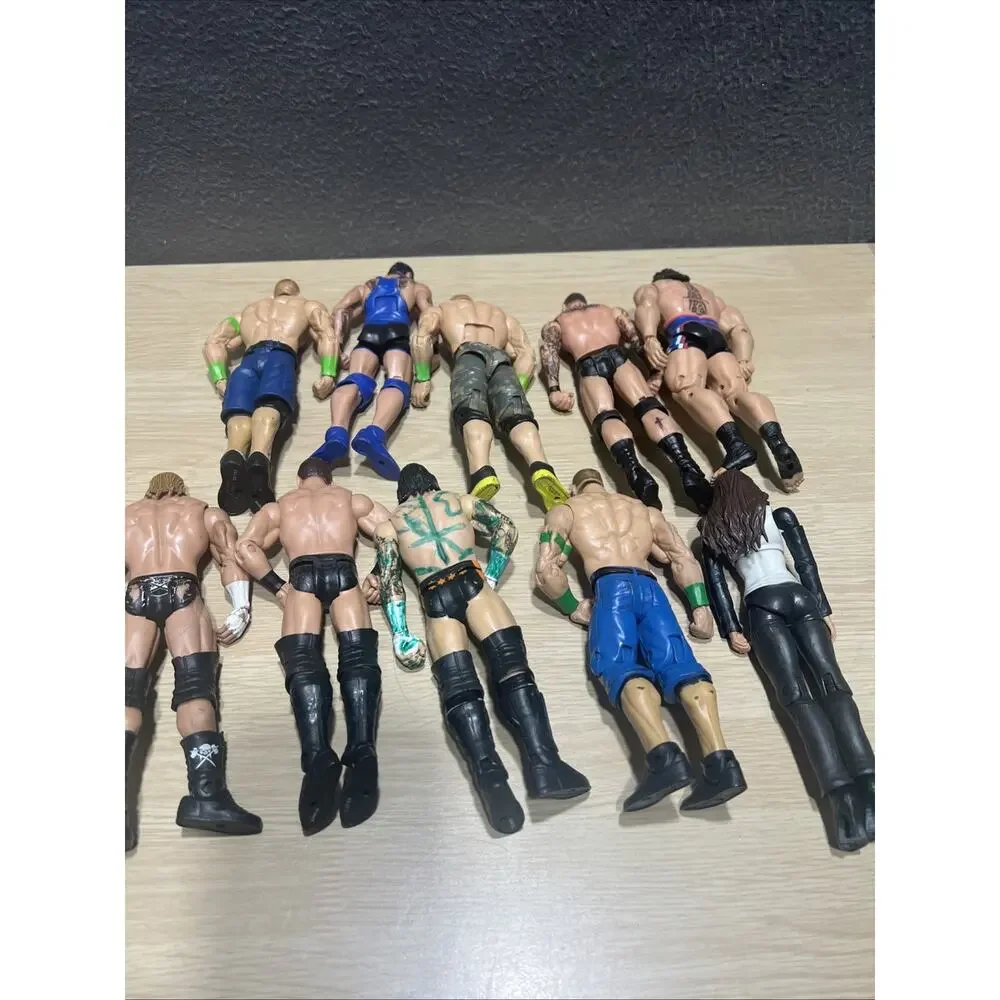 Mattel WWE Wrestling Bundle Of 10 Action Figures John Cena Punk The Miz Stephani
